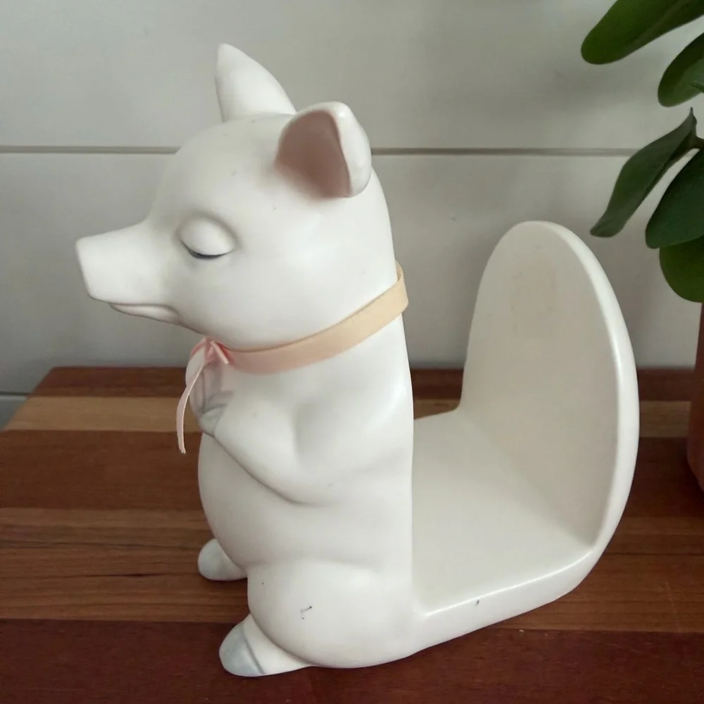 Vintage Lord & Taylor Pig Ceramic Napkin Holder